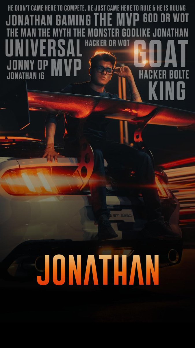 MridulS53's tweet photo. You can't describe one man in photo
The photo:- 

#HBDJONATHAN 
#goatjonny https://t.co/0vQtneWRam