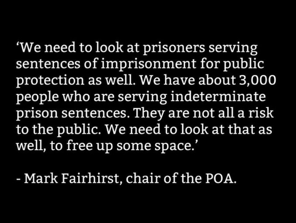 UNGRIPP's tweet photo. Day 78 of a new government.
The chair of the Prison Officers Association has previously spoken about IPP sentences.
@Keir_Starmer @ShabanaMahmood @JamesTCobbler
#ippreform https://t.co/DTEBGNhMQy