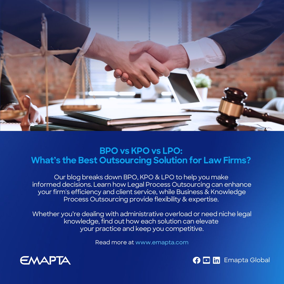 Navigating the world of outsourcing can be tricky 🔍

Whether you're looking to streamline administrative tasks, access specialized legal expertise, or enhance overall efficiency, discover the best outsourcing strategy to meet your firm's needs. 

🔗 ow.ly/iKtr50TnAgY