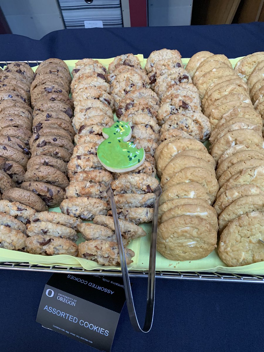 Thanks to <a href="/OregonEChem/">Oregon Center for Electrochemistry</a> for hosting me for Electrochem PNW 2024!! I am such a nerd that when I saw the caterers bring out this tray of cookies, I thought it was to support voltammetry!!!