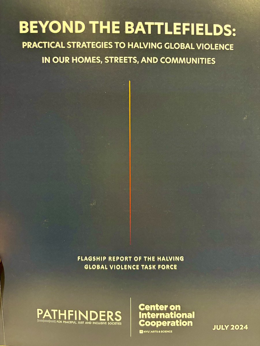Etienne Krug (@etiennekrug) on Twitter photo Most violence happens behind closed doors. And this violence is preventable .
These are the main messages of the « beyond the battlefields: practical strategies to halving global violence » report launched today at the #UNGA2024
Glad to have contributed on behalf of <a href="/WHO/">World Health Organization (WHO)</a> Most violence happens behind closed doors. And this violence is preventable .
These are the main messages of the « beyond the battlefields: practical strategies to halving global violence » report launched today at the #UNGA2024
Glad to have contributed on behalf of <a href="/WHO/">World Health Organization (WHO)</a>