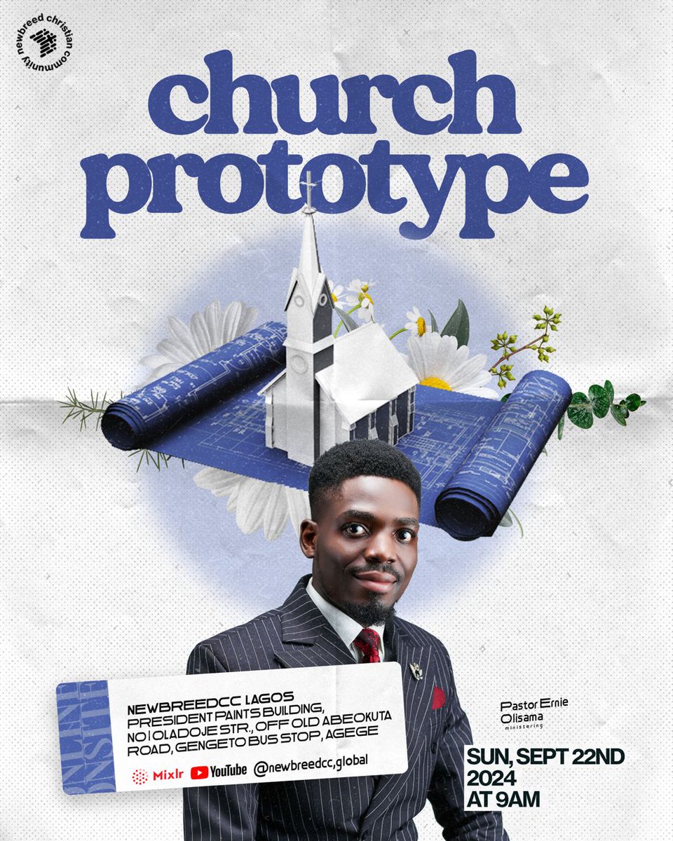 newbreedccng's tweet photo. Join us this Sunday at any of our campuses in Abuja, Lagos, or Port Harcourt—or online—as we continue our Ecclesia series with the topic, "The Church Prototype"! 🙏 

Come expectant to be blessed and edified. Check the fliers for details. 

See you at 9 AM! 
#Ecclesia #NewbreedCC https://t.co/XZkdnmptXg