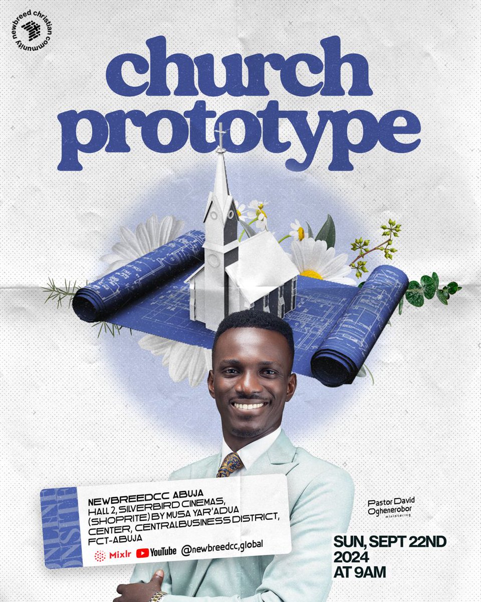 newbreedccng's tweet photo. Join us this Sunday at any of our campuses in Abuja, Lagos, or Port Harcourt—or online—as we continue our Ecclesia series with the topic, "The Church Prototype"! 🙏 

Come expectant to be blessed and edified. Check the fliers for details. 

See you at 9 AM! 
#Ecclesia #NewbreedCC https://t.co/XZkdnmptXg