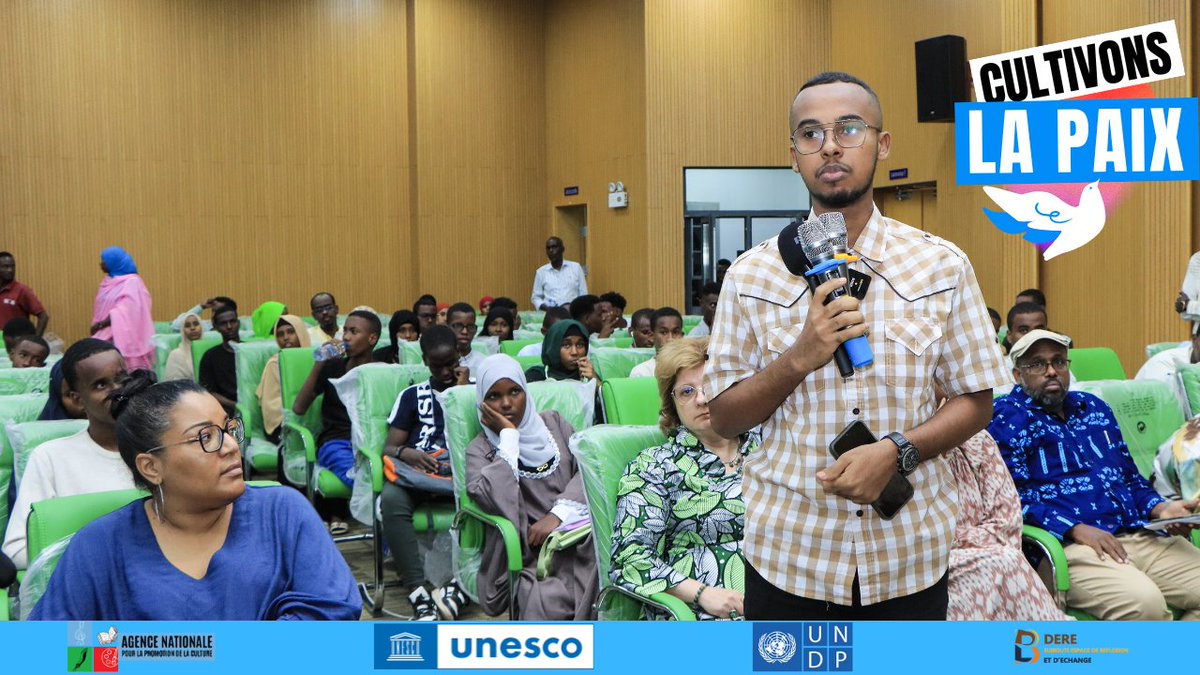 🔴Aujourd'hui, #Djibouti célèbre pour la 1ere fois la #JournéeInternationaleDeLaPaix🕊️ sous le thème "Cultivons la Paix", une initiative de l'<a href="/UNESCO/">UNESCO 🏛️ #Education #Sciences #Culture 🇺🇳</a>, soutenue par le <a href="/PNUDDjibouti/">PNUD Djibouti - UNDP Djibouti</a> et l'<a href="/ANPCINFO/">ANPCDJIBOUTI</a>. Ensemble nous avons souligné le rôle crucial de la #culture et de l'#éducation pour
