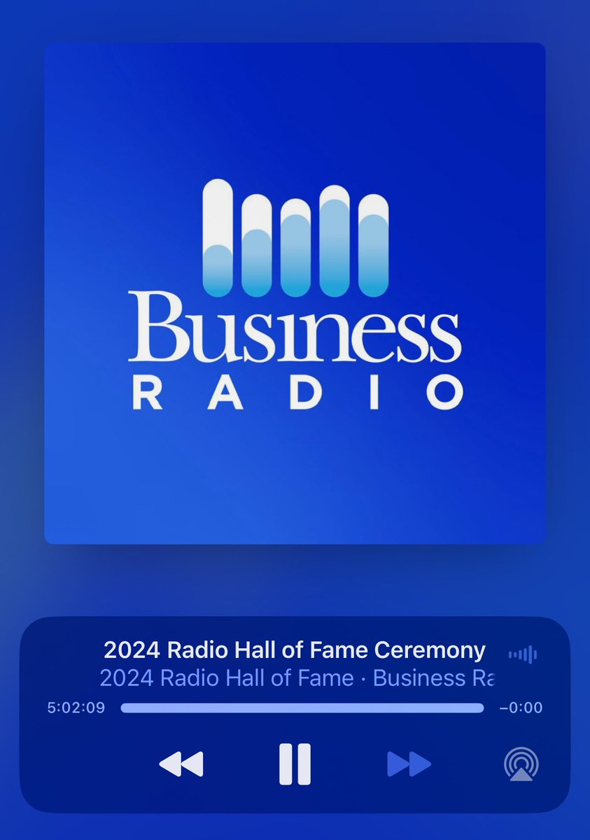 NeilACarousso's tweet photo. It never gets old. Super rewarding to hear our months-long hard work broadcast on @SXMBusiness and more than 60 stations across the country this weekend. #RadioHOF @CaroussoEnter https://t.co/awAgarW3lF