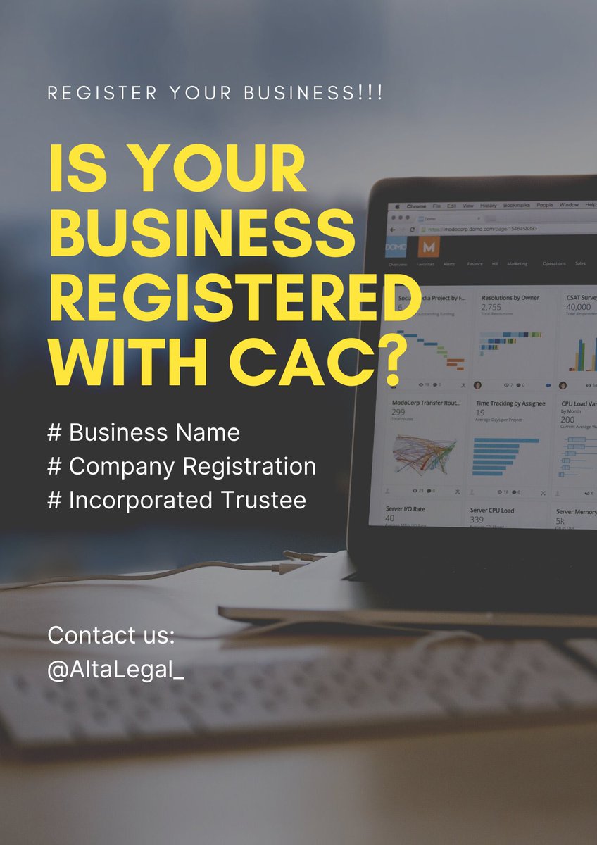AltaLegal_'s tweet photo. Register your business in Nigeria today.

#hamster #Edo #Election #Nigeria https://t.co/a8HpMFz1SU