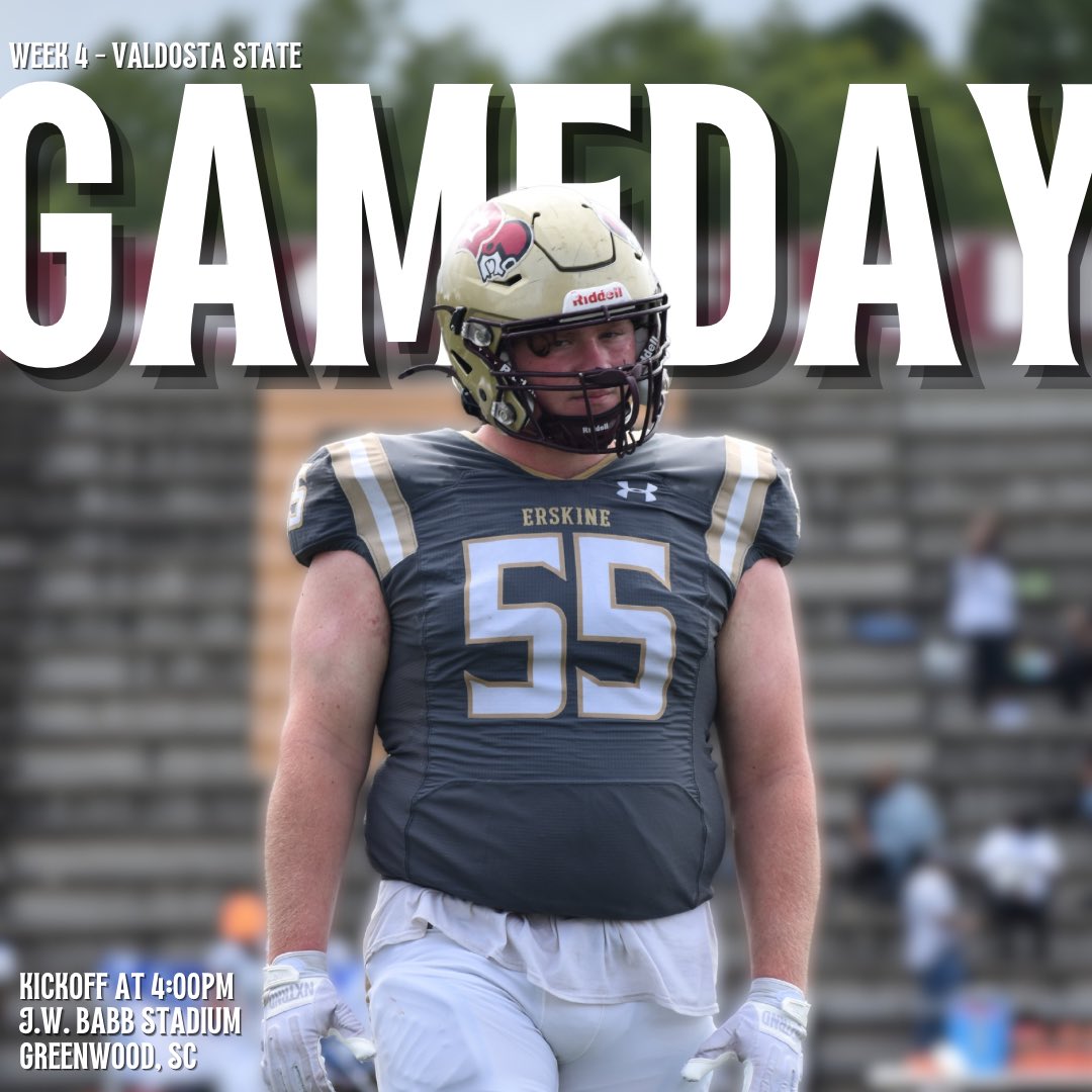 Erskine Football (@fleetfb) on Twitter photo ITS TIME TO UP & GET LOUD ✈️🏈
📊 NCAA Live stats: bit.ly/ecfbstats
📺 flosports.link/4cy6NsR
🗺️ Gameday Guide: erskinesports.com/sports/2023/10…
🏈 Live Tweets <a href="/FleetFB/">Erskine Football</a> <a href="/FleetAthletics/">@FleetAthletics</a>
#TakeFlight #FleetFB ITS TIME TO UP & GET LOUD ✈️🏈
📊 NCAA Live stats: bit.ly/ecfbstats
📺 flosports.link/4cy6NsR
🗺️ Gameday Guide: erskinesports.com/sports/2023/10…
🏈 Live Tweets <a href="/FleetFB/">Erskine Football</a> <a href="/FleetAthletics/">@FleetAthletics</a>
#TakeFlight #FleetFB