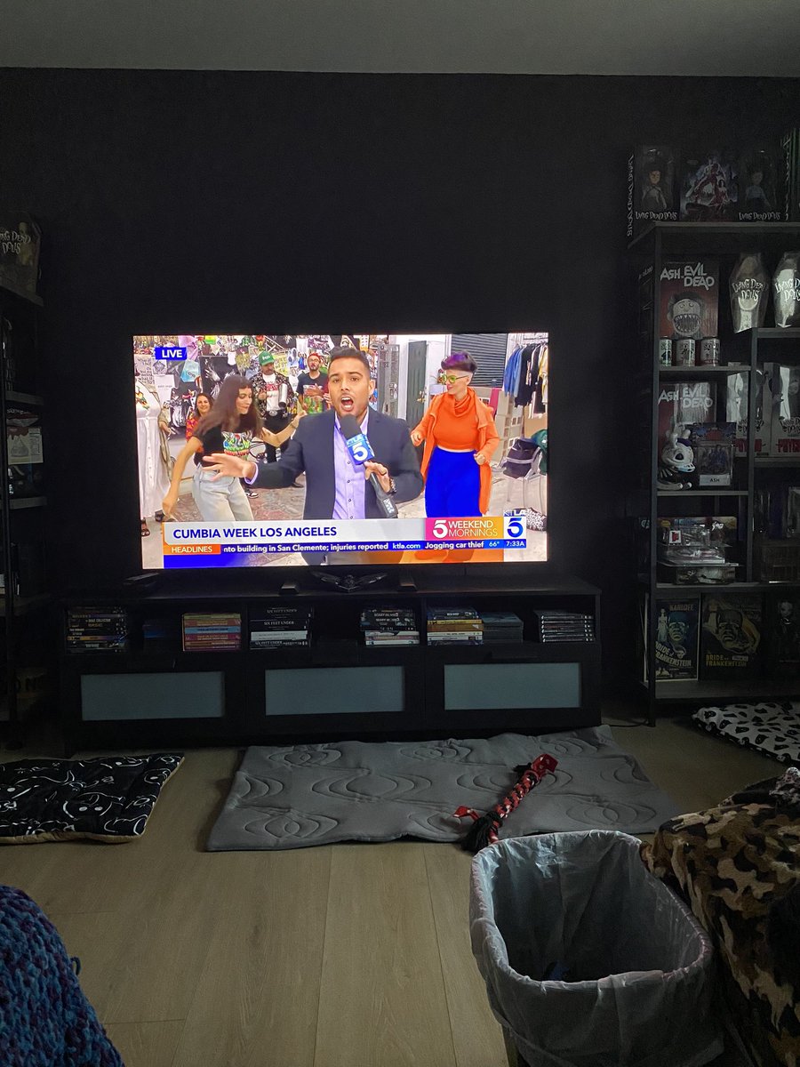 Hessian_Hellcat's tweet photo. @KTLAWeekendAM Velma’s got some moves and putting Carlos to shame haha https://t.co/X0JgXNPbk7