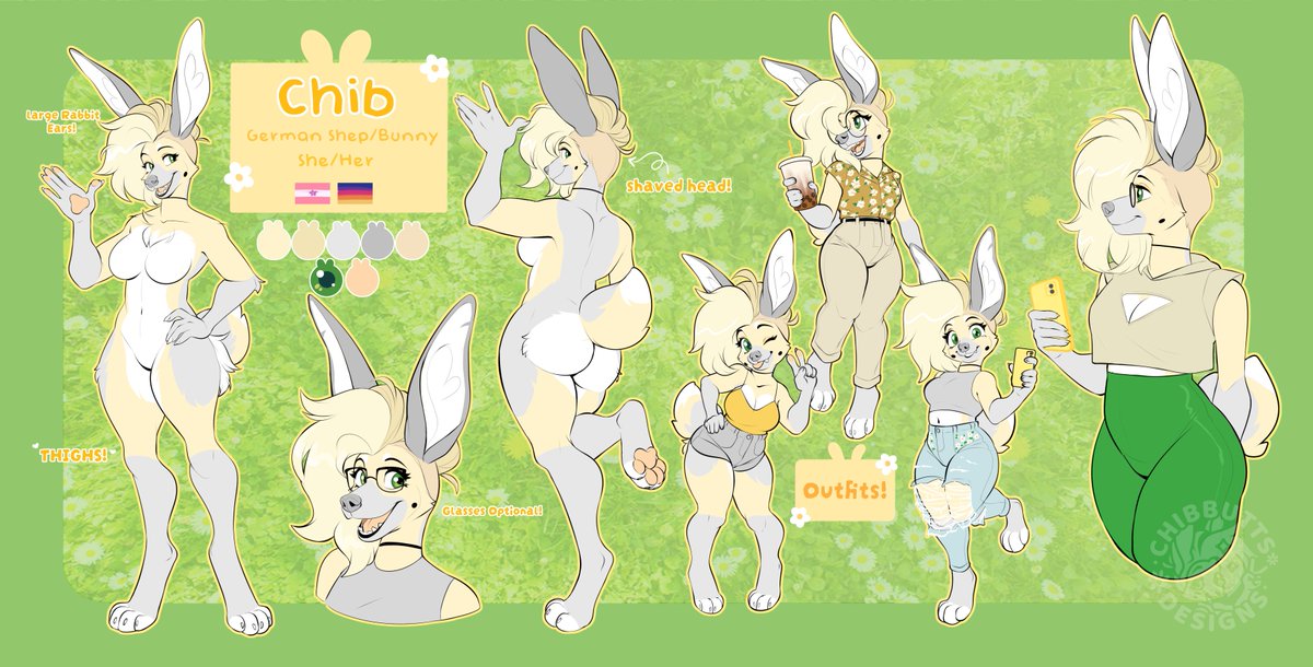 Chibbutts's tweet photo. 🌼Chib Reference🌼
Finally finished, finally updated. My baby goil 💕 https://t.co/uqQ4HALjvs