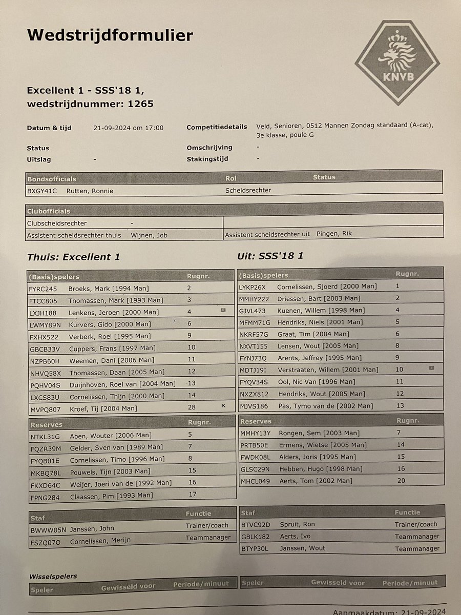 Opstellingen <a href="/SSS18Overloon/">SSS'18 Overloon</a> - <a href="/VVExcellent/">VV Excellent</a> #sssexc