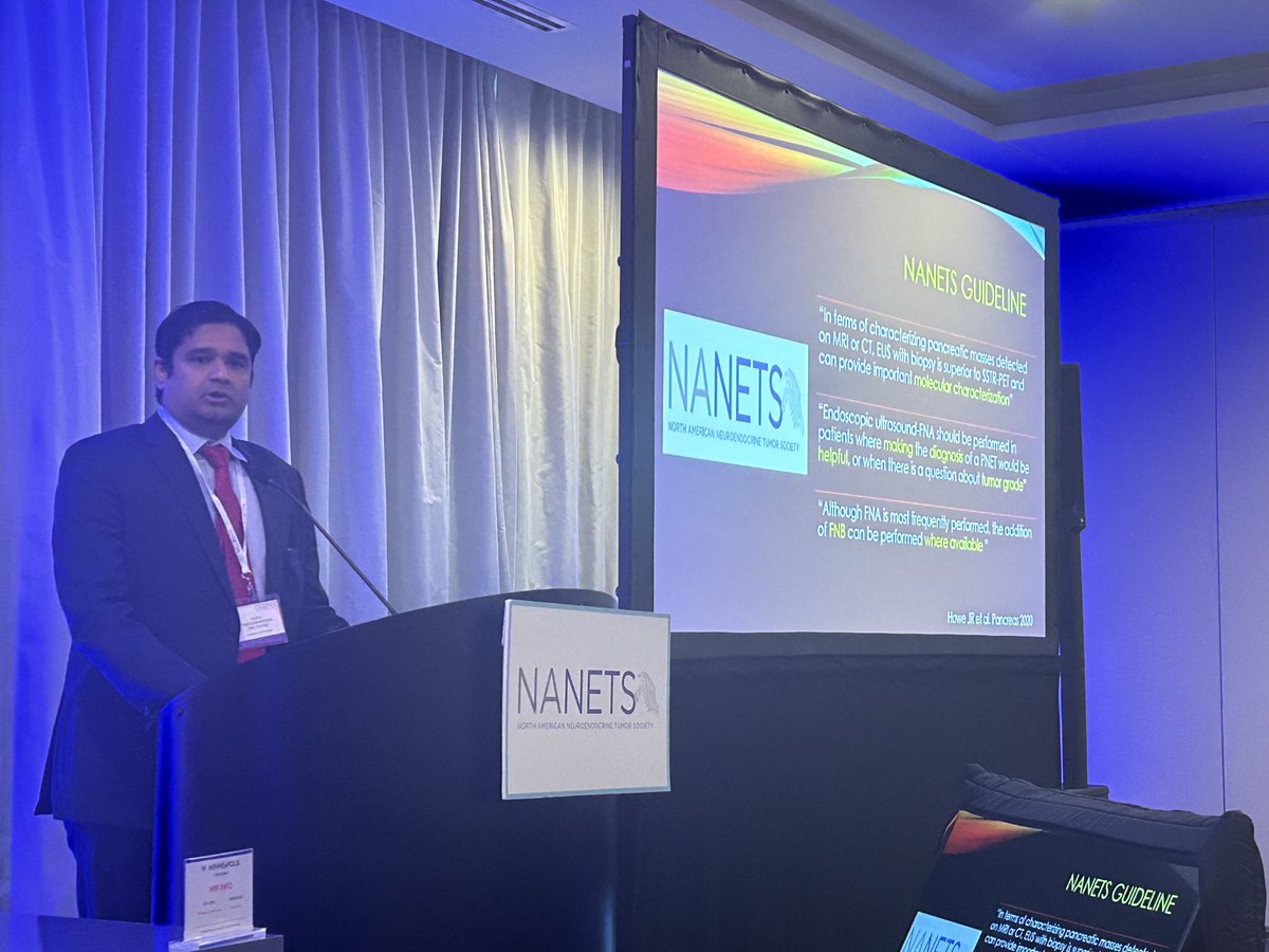 Emil Lou, MD, PhD, FACP (@cancerassassin1) on Twitter photo Dr Guru Trikudunathan from <a href="/umnmedschool/">UMN Medical School</a> giving a master class on leveraging advanced endoscopic techniques for diagnostic evaluation and also potential management (select cases!) of neuroendocrine tumors - <a href="/NANETS1/">NANETS</a> Regional Minneapolis - w/<a href="/OncoThor/">Thor Halfdanarson</a> Dr Guru Trikudunathan from <a href="/umnmedschool/">UMN Medical School</a> giving a master class on leveraging advanced endoscopic techniques for diagnostic evaluation and also potential management (select cases!) of neuroendocrine tumors - <a href="/NANETS1/">NANETS</a> Regional Minneapolis - w/<a href="/OncoThor/">Thor Halfdanarson</a>