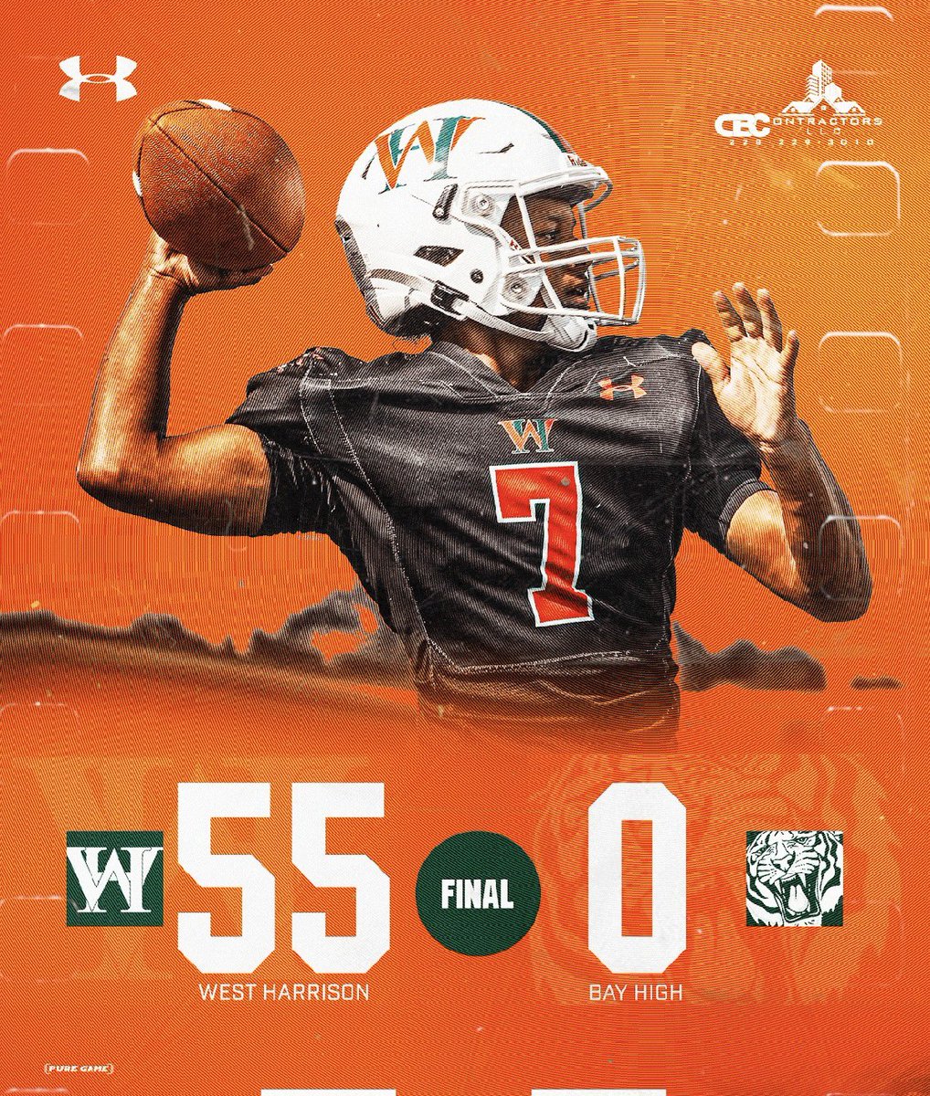 WestHarrisonFB's tweet photo. Hurricanes win Hurricanes win @Coastfootball @bshields0244 @PureGameSports https://t.co/FNSXnE7Oro