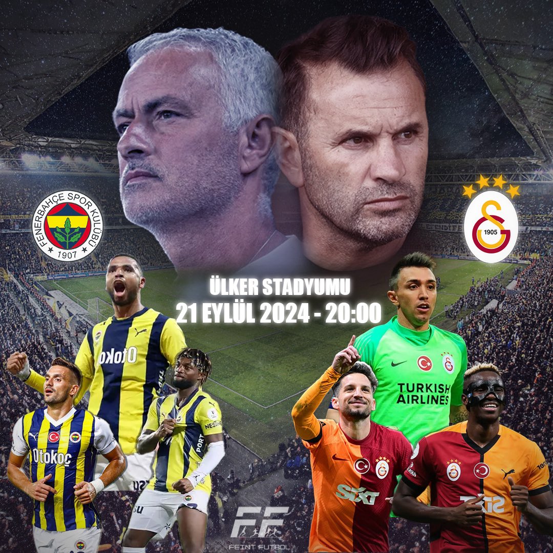 Feint_Futbol's tweet photo. Tarihin En Pahalı Derbisi 💰
⚽️Fenerbahçe🆚Galatasaray
🏟️Ülker Fenerbahçe Şükrü Saracoğlu Stadyumu
⏰20:00
Derbide sizce gülen taraf kim olur?
#FBvsGS #1GS #Kadıköy’de #kırmızı #okan #fb3 https://t.co/MWNLtKBWvv