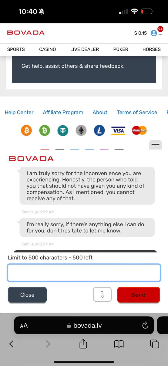 HandicapJD's tweet photo. @BovadaOfficial I am a daily player with this website and they were down the other day and cost me money so they promised me reimbursement when the site came back up and now they are going against their word all over 50 dollars. Be careful with this company https://t.co/1XpXOsbTTO