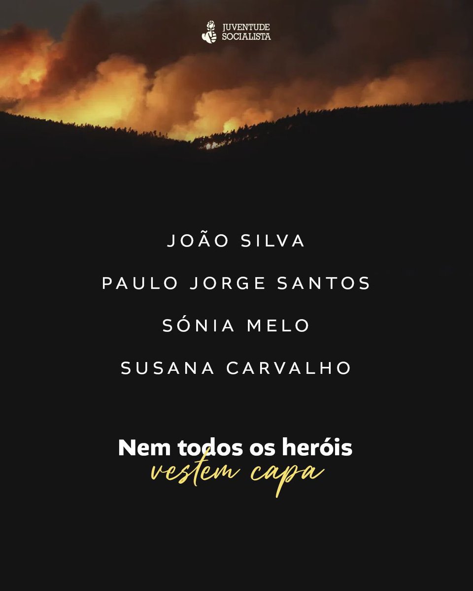 Os Bombeiros que deram a sua vida para combater os incêndios que assolaram o País nos últimos dias. Não os esquecemos!