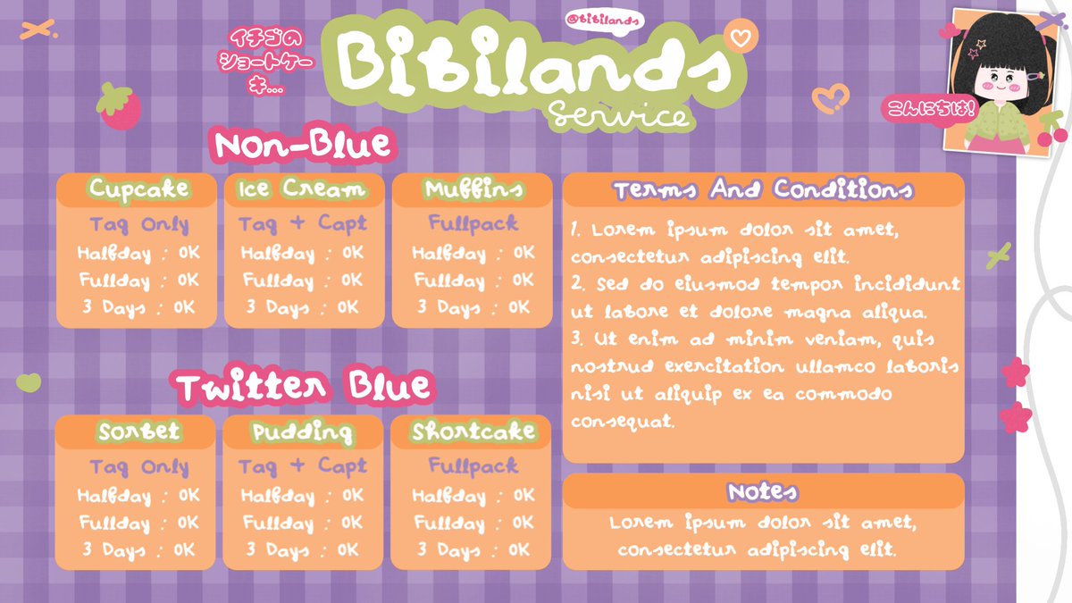 Any interaction are highly appreciated! さんきゅう..♡🥡

Haloo! Bibi membawa set up baru bertema strawberry untuk BA Layout, Premium Apps dan Jastag yang bisa langsung dibawa pulang ^___^, buat harganya bisa dicek di ALT dan detail nya bisa dicek dibawah yaaa. <3

t. #zonauang