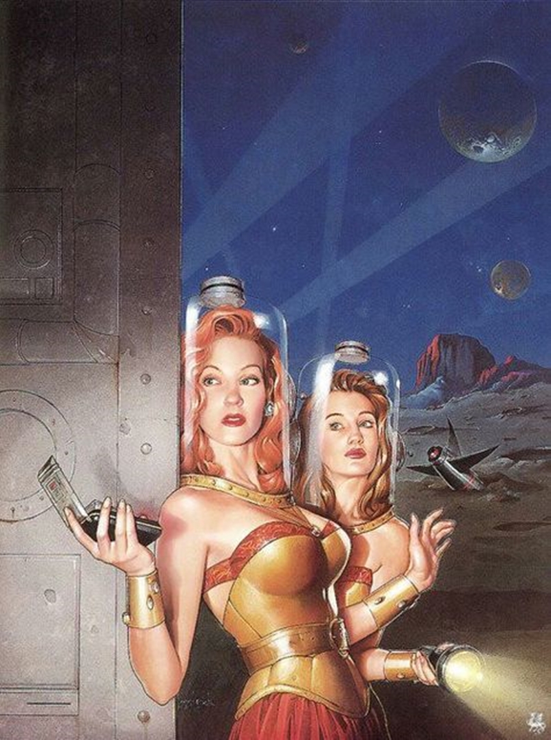 CrazyCre8Clips's tweet image. 'Women of Wonder, the Classic Years: Science Fiction by Women from the 1940s to the 1970s' cover art by Micheal Koelsch
#WonderofScience