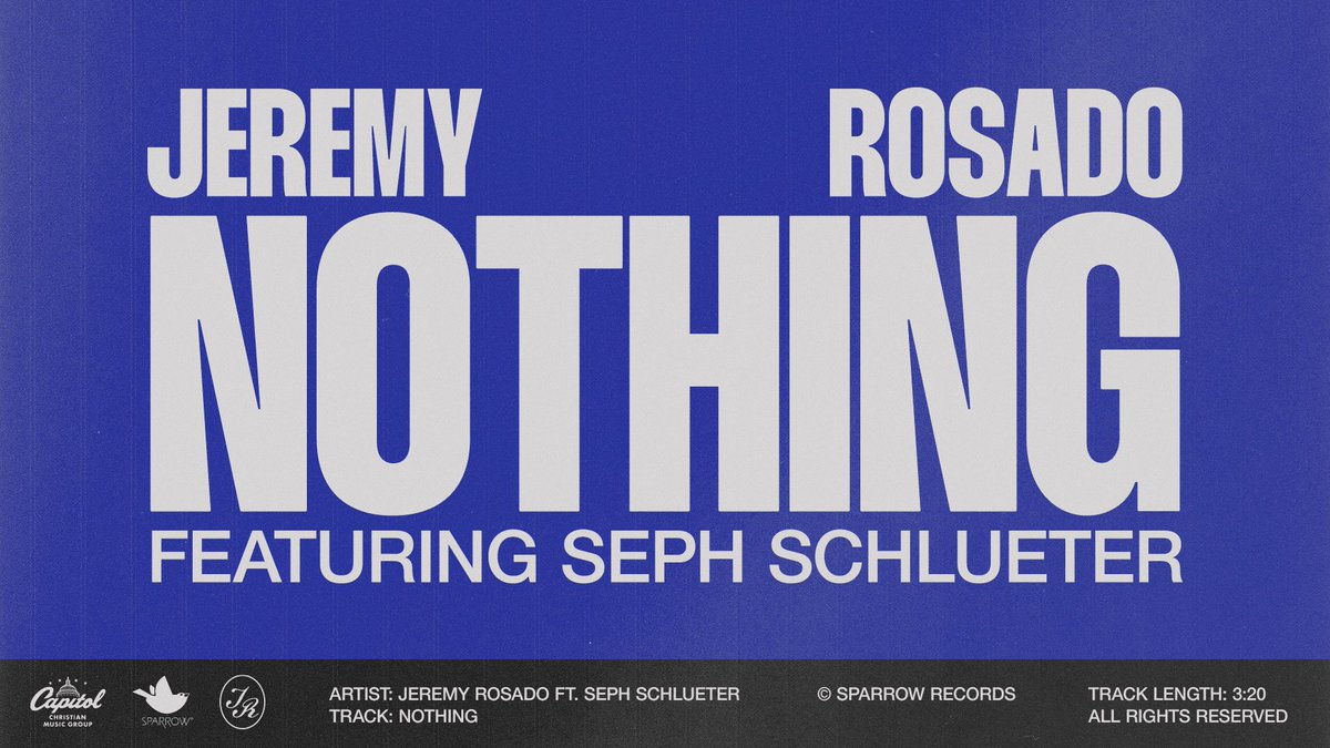 MY SONG “NOTHING” ft. <a href="/sephschlueter/">Seph Schlueter</a> is dropping 10/4! 
PRE SAVE HERE ⬇️
jrosado.lnk.to/nothing-ep

#Christian #newmusic