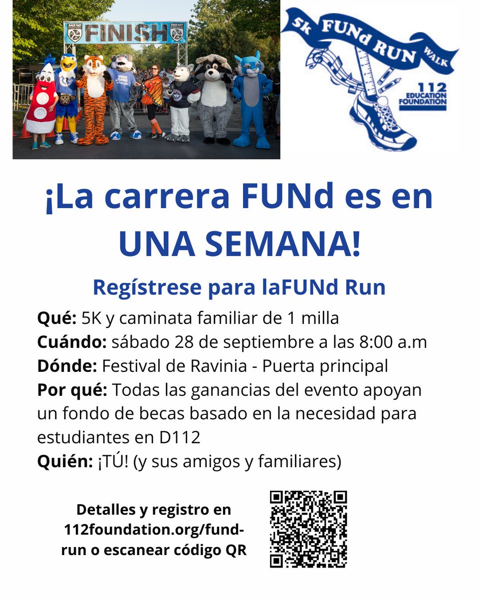 We are only ONE WEEK away from the 2024 FUNd Run. Register today!

Details and registration at 112foundation.org/fund-run