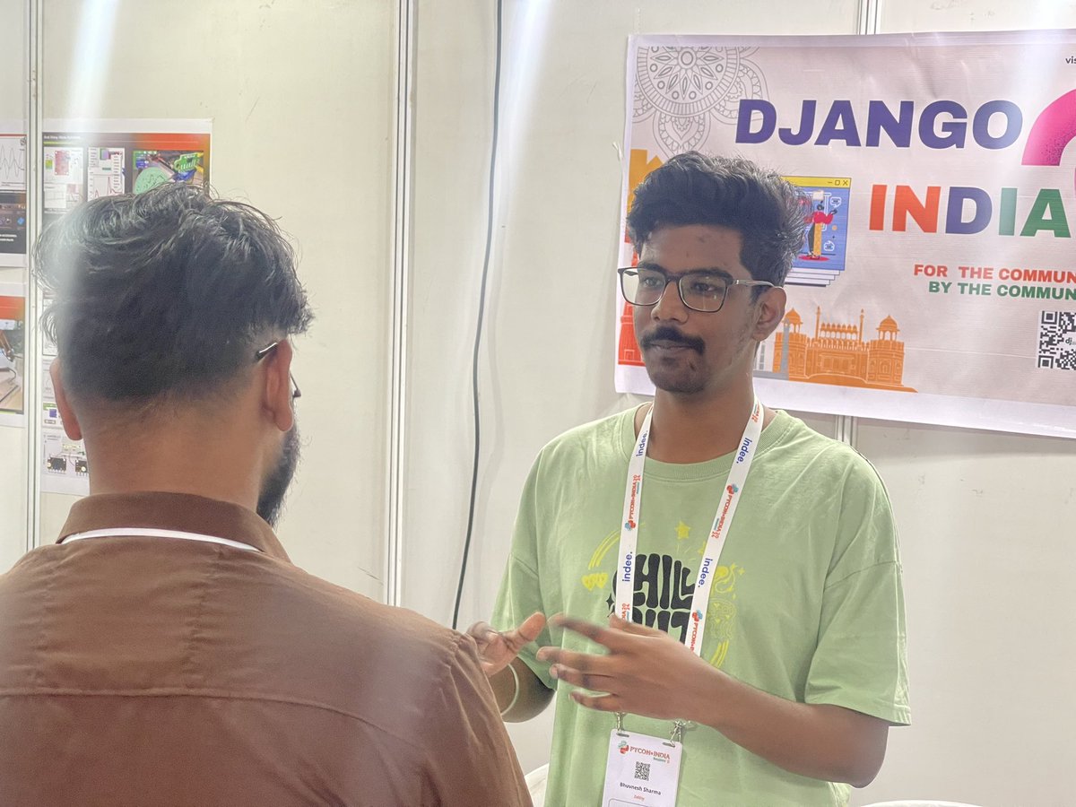 djangoindiaa's tweet image. Day 1 at PyCon India 2024 :
It was an amazing day! Met a lot of amazing people and talked django with them.

Thankyou everyone who came to our booth 🥰

#DjangoIndia #PyConIndia2024