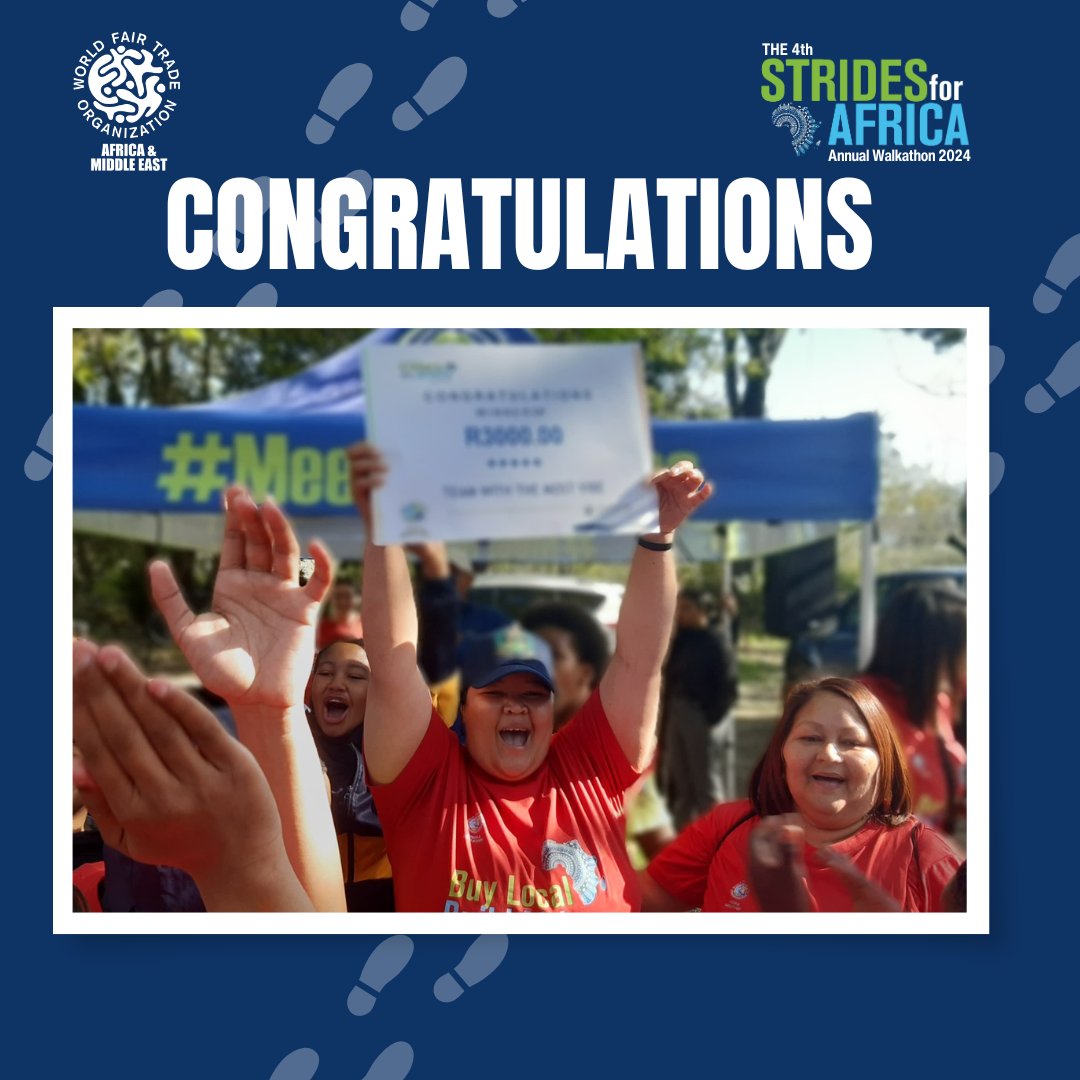 We couldn’t end the day without recognizing some of our outstanding participants! 🎉✨ Congratulations to all those who brought their style, fun, and energy to the Strides for Africa Walkathon! You made an impact in more ways than one. #BuyLocalBuildAfrica #StridesForAfrica