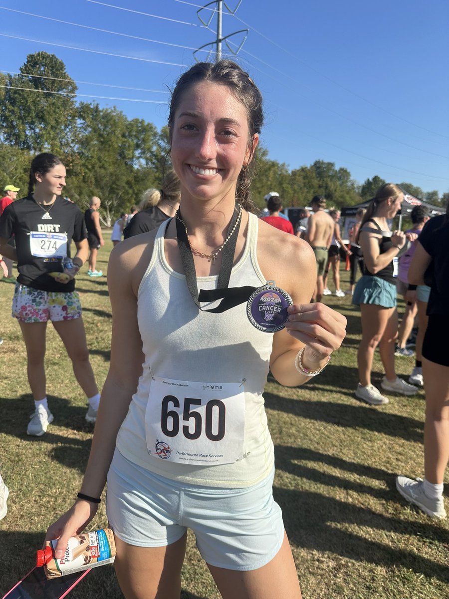 Today we honored Bryan Russo 🫶🦉

Taylor secured a medal in his honor too! 🥳

The 5k raised funds to provide support for individuals and families navigating the hardships of cancer.  

If you feel led to join this mission, please click the link below! 

runsignup.com/bryanrusso