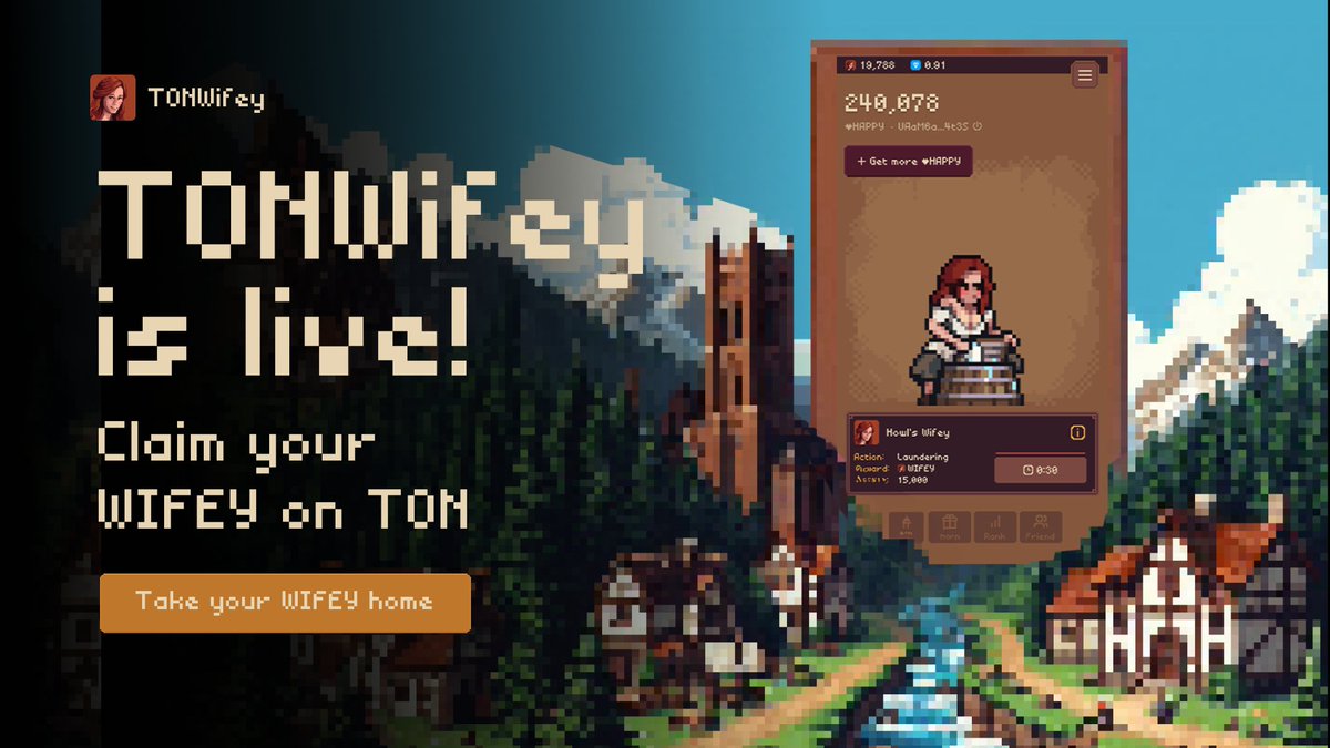 💥 TONWifey is LIVE! 💥

Finally, the wait is over! TONWifey just dropped, and the real ones know what’s up—make your wife work for your $WIFEY. Stop sitting around. Claim your $WIFEY and let her start making moves for you. 💸 

Get your $WIFEY here 💃: t.me/tonwifey_bot