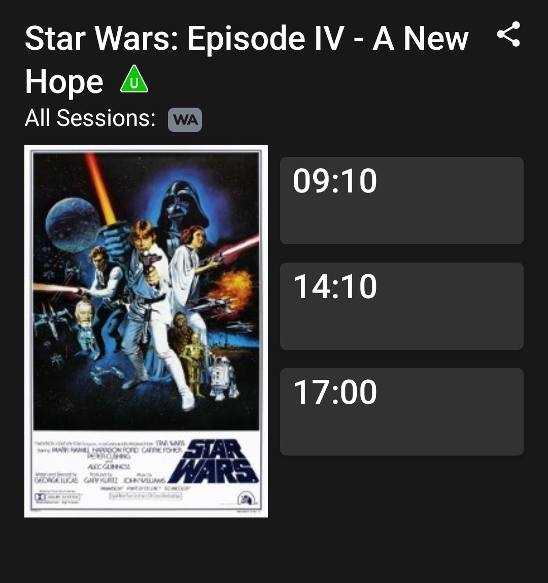 jazzkazz1's tweet photo. When you find out that your local Odeon is screening an absolute classic film favourite over this weekend...and the tickets are half price 😲😲
And yes...I am old enough to have seen it at the cinema the first time - just about!!
(I was 5...lol)
#GottaBeDone
#SundaySorted https://t.co/ReWLqHbSGx