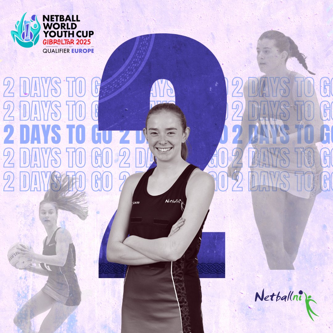 netballni's tweet photo. 𝟮 𝗗𝗔𝗬𝗦 𝗧𝗢 𝗚𝗢
📷 Subscribe and save the link now so you don’t miss a second of the excitement!
📷 https://t.co/O19379O5Rj
#EuropeNetball #Cardiff #NetballCommunity #RoadToGibraltar2025
#NetballFamily
#TogetherWeRise
#NWYC2025GIB https://t.co/Nzknwozb4P