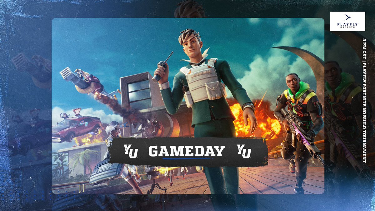 York University Panther Esports (@yupantheresport) on Twitter photo First tournament of the season!
Join us on Twitch for the first Playfly No-Build Fortnite Tournament of the fall circuit!
2pm CST | twitch.tv/yorkpantheresp…
<a href="/playflygg/">Playfly College Esports</a> | #WeAreYU | <a href="/YUGameday/">YU Gameday</a> First tournament of the season!
Join us on Twitch for the first Playfly No-Build Fortnite Tournament of the fall circuit!
2pm CST | twitch.tv/yorkpantheresp…
<a href="/playflygg/">Playfly College Esports</a> | #WeAreYU | <a href="/YUGameday/">YU Gameday</a>