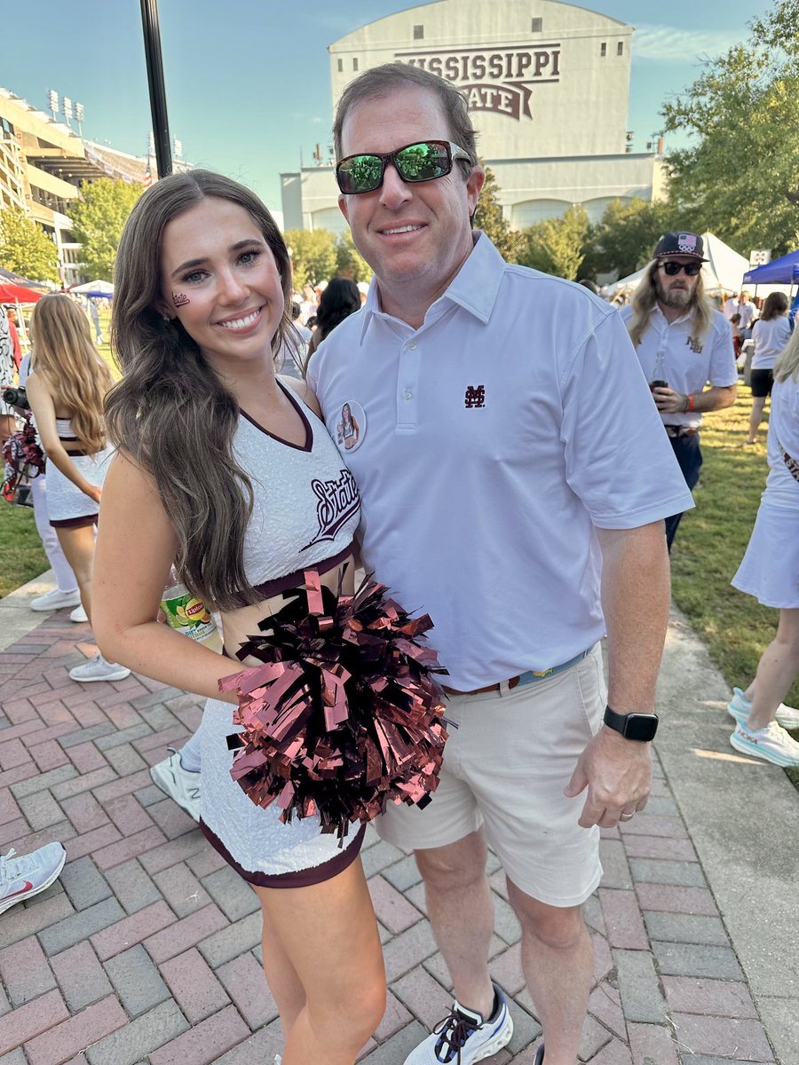 Gameday in Starkville with the SEC athlete in the family and Emerson. #Hailstate
