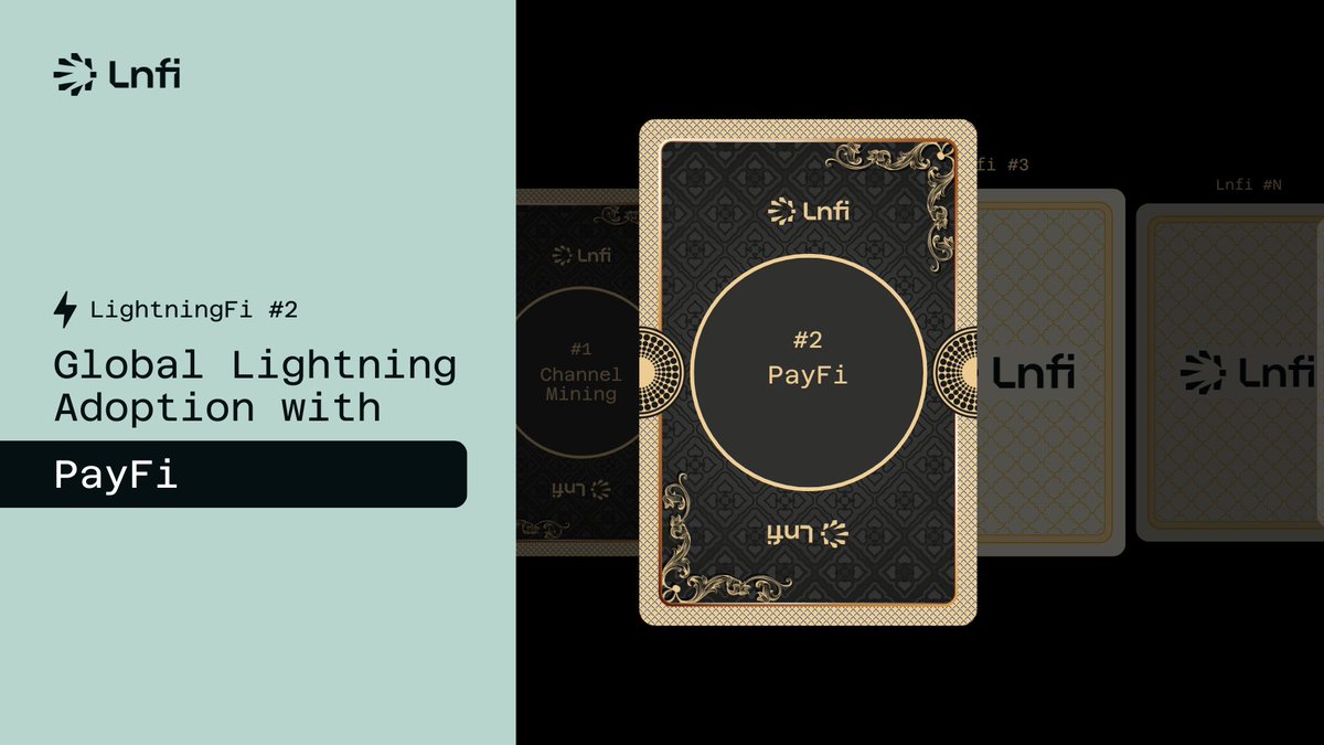 LnfiNetwork's tweet image. 📢Introducing our 2nd #LightningFi initiative—PayFi!
⚡ With Pay-and-Earn, every payment you make on the Lightning Network rewards you in Taproot Assets or Bitcoin. Instant, secure, and scalable!
⚡ Pay-And-Earn can also be adopted by anyone using #Lnfi to implement Payment…