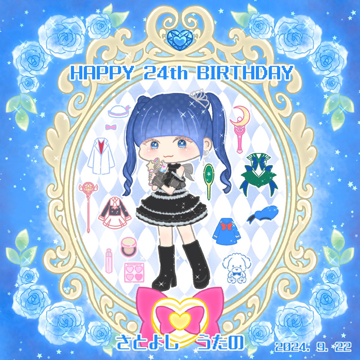 clover__leaf_'s tweet photo. うーたんお誕生日おめでとう💙🎂💙

#里吉うたの生誕祭
#里吉うたの誕生祭 https://t.co/3wMfpMUiJF