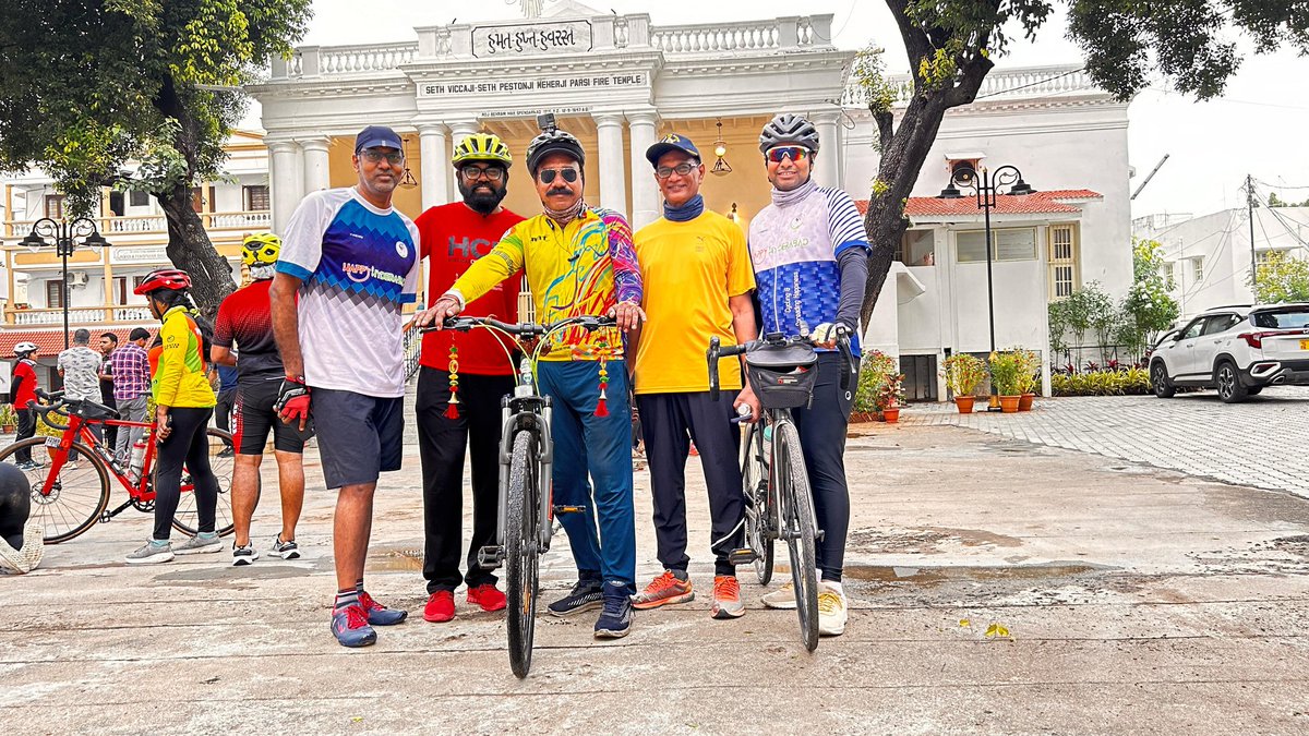 🇮🇳 HappyHyderabad (@happy_hyderabad) on Twitter photo Happy Hyderabad Heritage Ride to Parsi Temple
Since 1847 Hyderabad Telangana
#HyderabadCyclingRevolution
<a href="/HydcyclingRev/">HydCyclingRevolution</a> <a href="/sselvan/">Bicycle Mayor of Hyderabad</a> <a href="/historianhaseeb/">Mohd haseeb ahmed</a> <a href="/Anjani_Tsn/">Anjani.Tsn</a> <a href="/MspFintech/">Santosh Mallareddi</a> @NTReddy6113 Happy Hyderabad Heritage Ride to Parsi Temple
Since 1847 Hyderabad Telangana
#HyderabadCyclingRevolution
<a href="/HydcyclingRev/">HydCyclingRevolution</a> <a href="/sselvan/">Bicycle Mayor of Hyderabad</a> <a href="/historianhaseeb/">Mohd haseeb ahmed</a> <a href="/Anjani_Tsn/">Anjani.Tsn</a> <a href="/MspFintech/">Santosh Mallareddi</a> @NTReddy6113