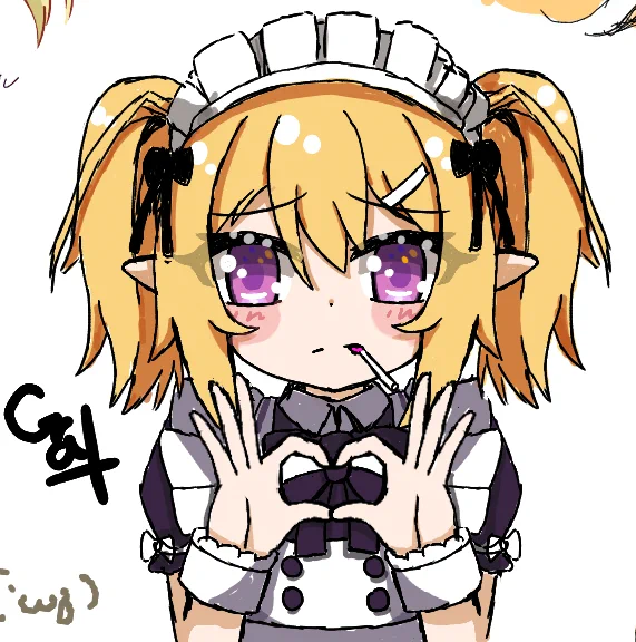 美味しくなる呪文を唱えているクロエ君を描かさせていただきました! 