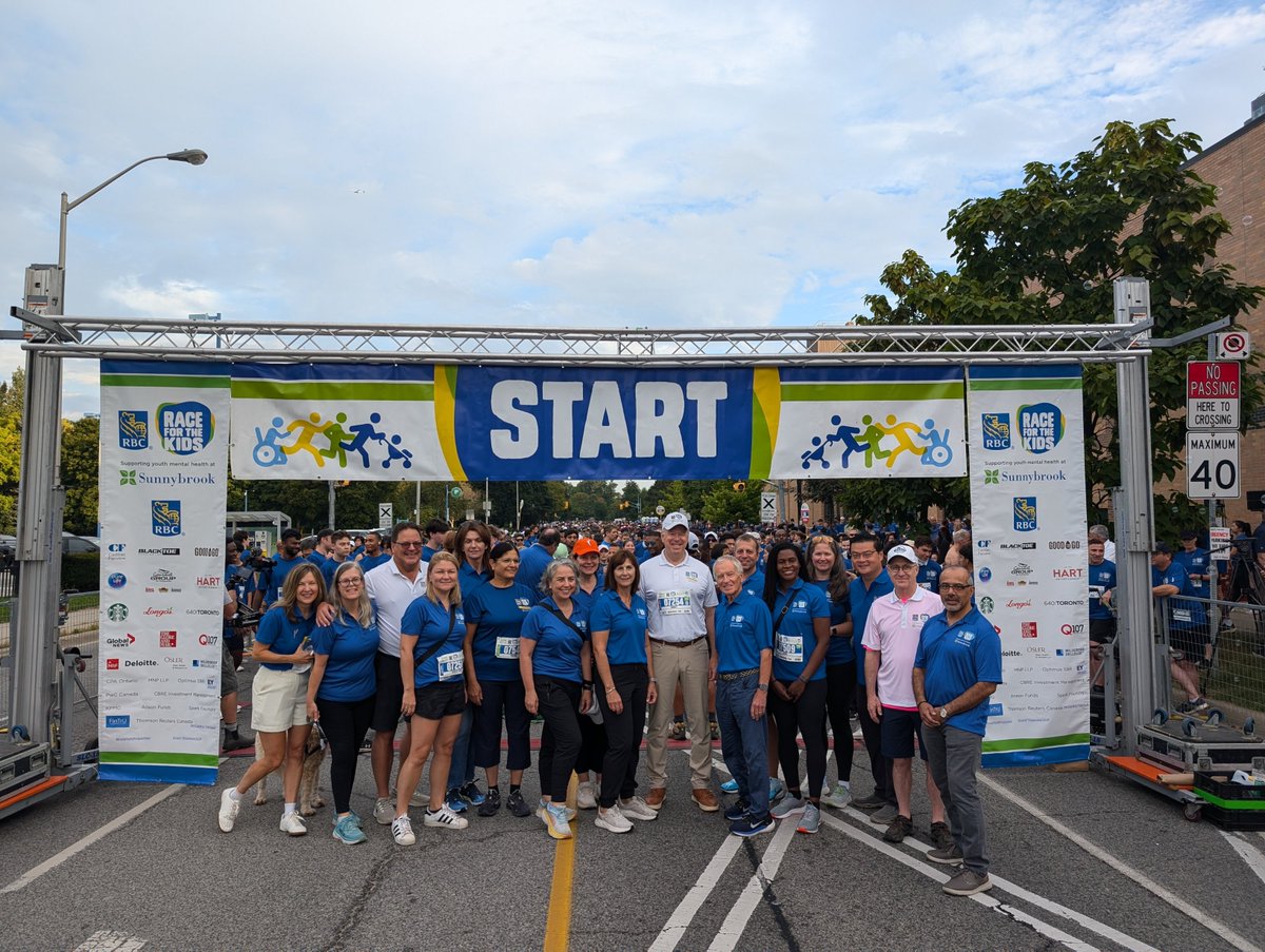 Kelly_AnnCole's tweet photo. Thank you, @RBC, for 12 incredible years of #RBCRacefortheKids in Toronto! Your unwavering support of @Sunnybrook has helped thousands of youth access the mental healthcare they deserve. https://t.co/wdzs0MRHud