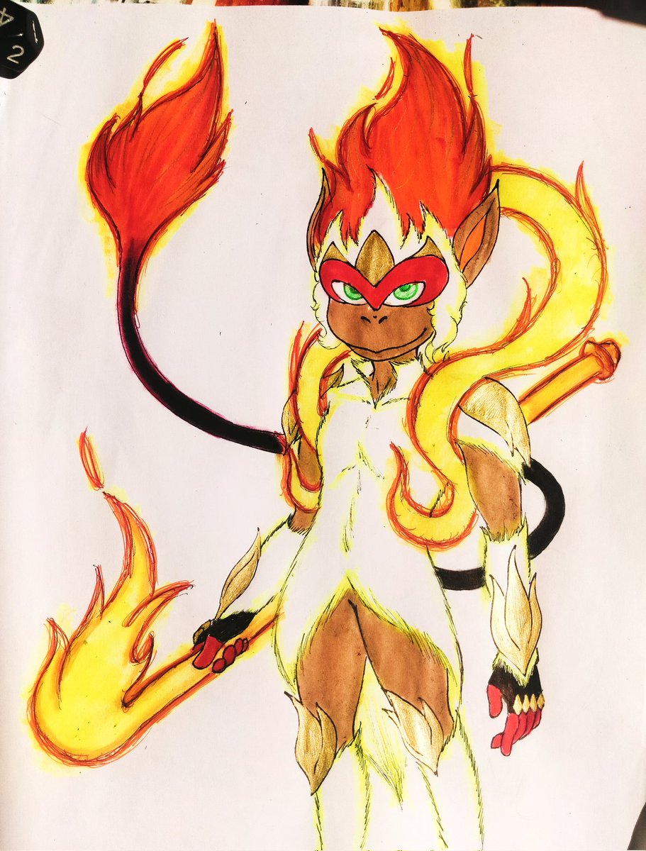 If Gamefreak won't give me a Mega Infernape, I'll do it myself! ☀️🔥🐒
(Pls, infernapite in Legends ZA 🙏)
•
#pokemon #art #megaevolution