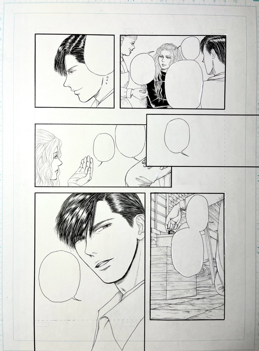 進捗
パース定規なるものを買ったので初めて使って5コマ目の背景を描いてみたけど、最初は使い方が分からなくて困ったわ
背景のコマだけでかなり時間かかっちゃった 