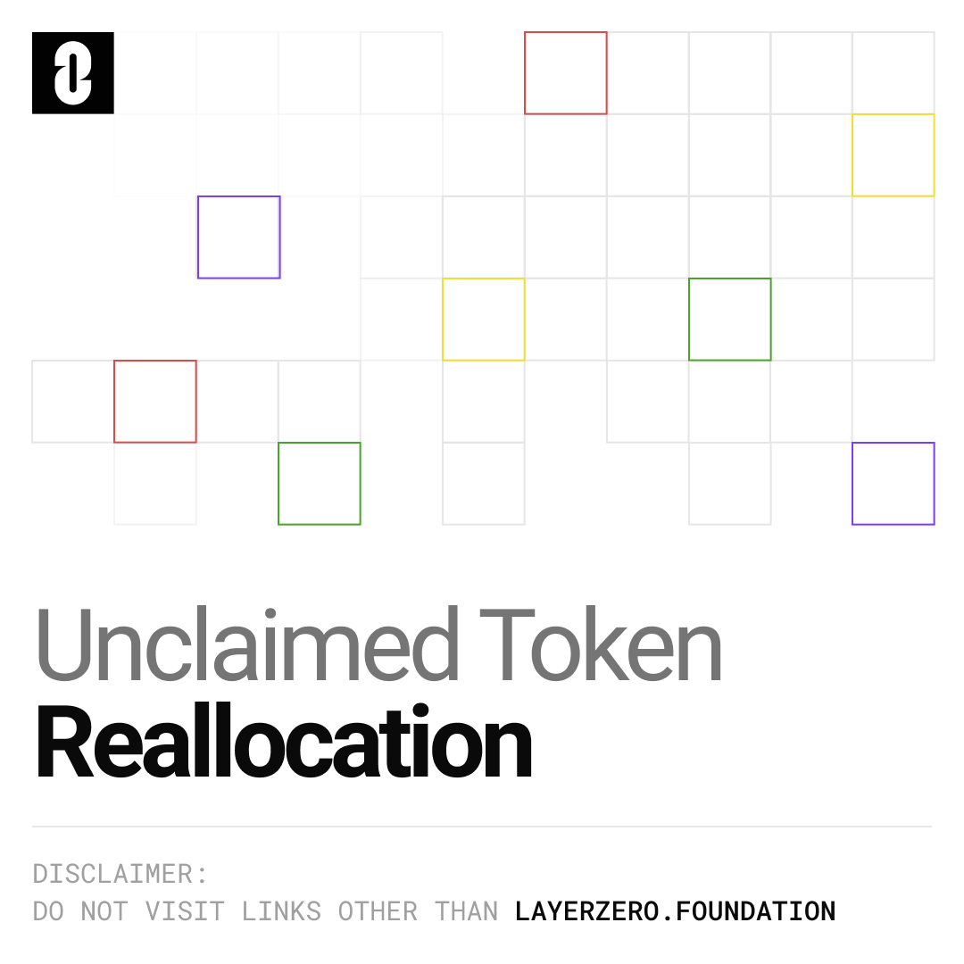 The LayerZero $ZRO airdrop claim period has ended. Any unclaimed tokens are being reallocated to wallets that claimed before 9 AM PT today.

If you are eligible, you can claim your additional tokens by donating to Protocol Guild here:
Ilayerzero.foundation/claim

Eligibility for