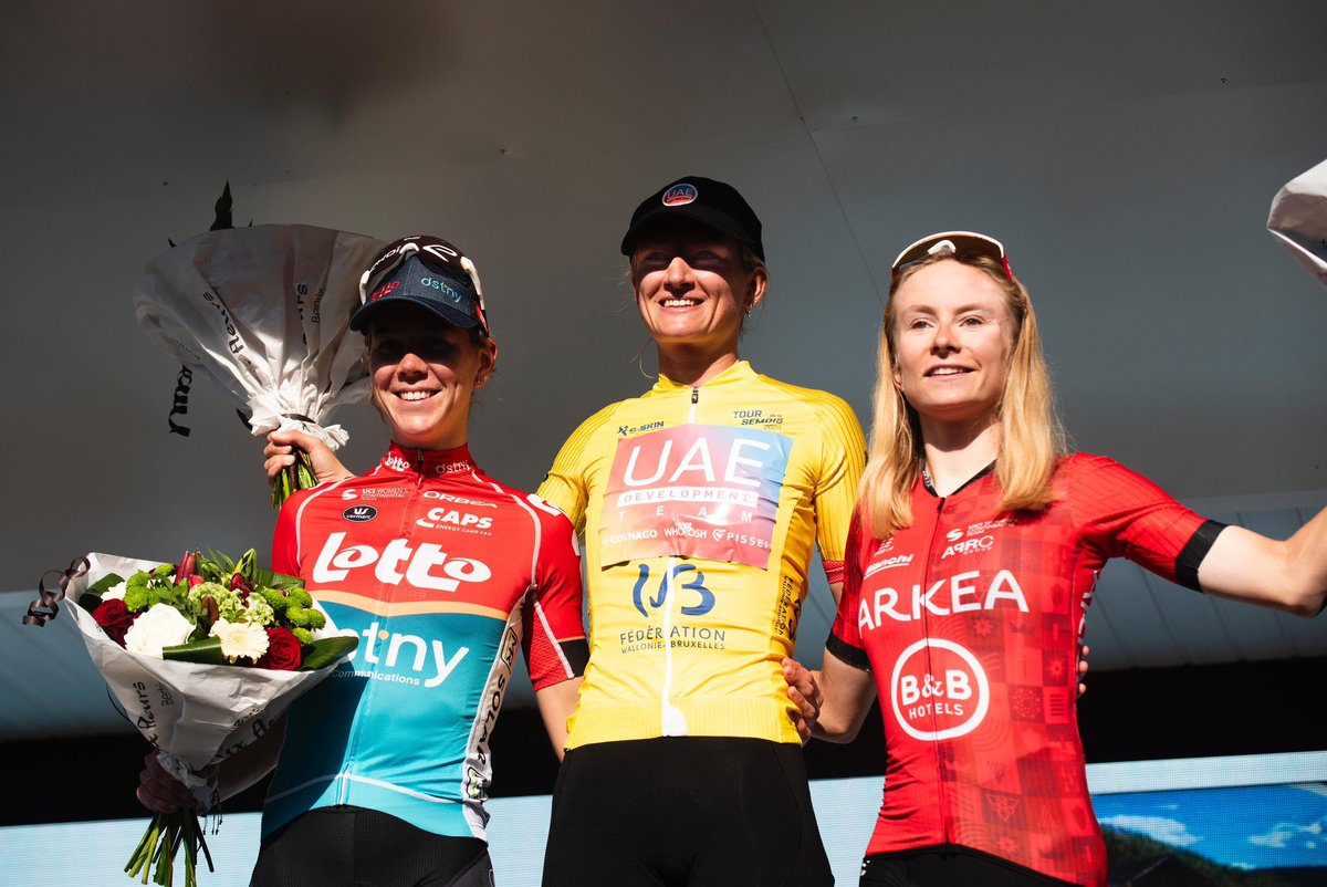 Karlijn Swinkels wins the general classification of the <a href="/tourdelasemois/">Tour de la Semois</a> 🎉

Once again the girls of the UAE Development Team competed in a smart way: Francesca Pellegrini went into the breakaway with other riders, in the finale Karlijn took second place in the final sprint.
