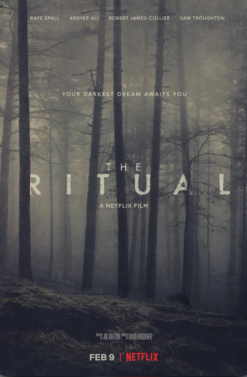The Ritual 

7/10 

İnsanı güzel güzel geren bir İskandinav korku filmi. Bitişi doğaüstü olmasaydı tadından yenmezdi ama yine de izlemeye değer. Bu akşam çıtırdatın derim. 🍿 

#theritual #korkufilmi #netflix #film #haftasonu