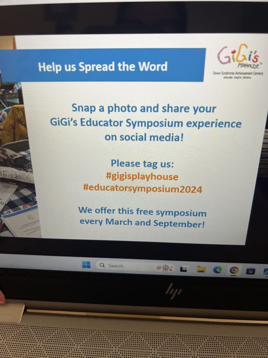 Today I attended an important symposium for myself and my special needs students. #gigisplayhouse #educatorsymposium2024