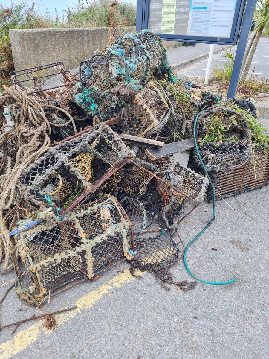 Anyone missing any lobster pots? All of these were washed up on our beautiful blue flag Templetown beach and removed as part of the <a href="/CleanCoasts/">Clean Coasts</a> big beach clean weekend with <a href="/Kia_Worldwide/">Kia Worldwide</a>