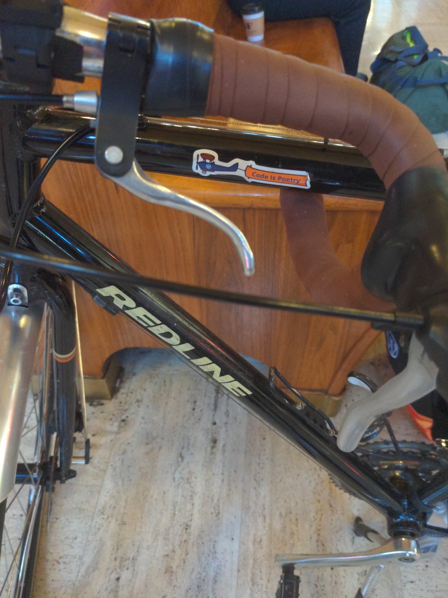 j8ke's tweet photo. Bike + Train to #wordcampus ahh the joys of Cascadia. https://t.co/aagj3XdCV0