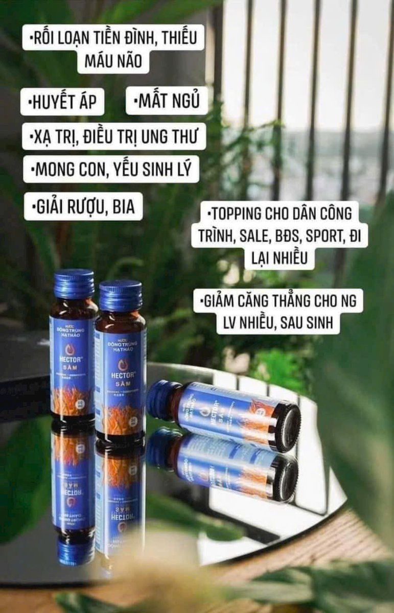 thaohector8's tweet photo. ️🎯HECTOR SÂM - GIẢI PHÁP CHO SỨC KHOẺ️

- Tăng đề kháng
- Giảm stress, ngủ ngon
- Hồi phục sức cho người ốm, người yếu, cải thiện rõ rệt từng ngày giúp người bệnh vượt bệnh nhanh và khoẻ hơn https://t.co/fAUkGBqzfO