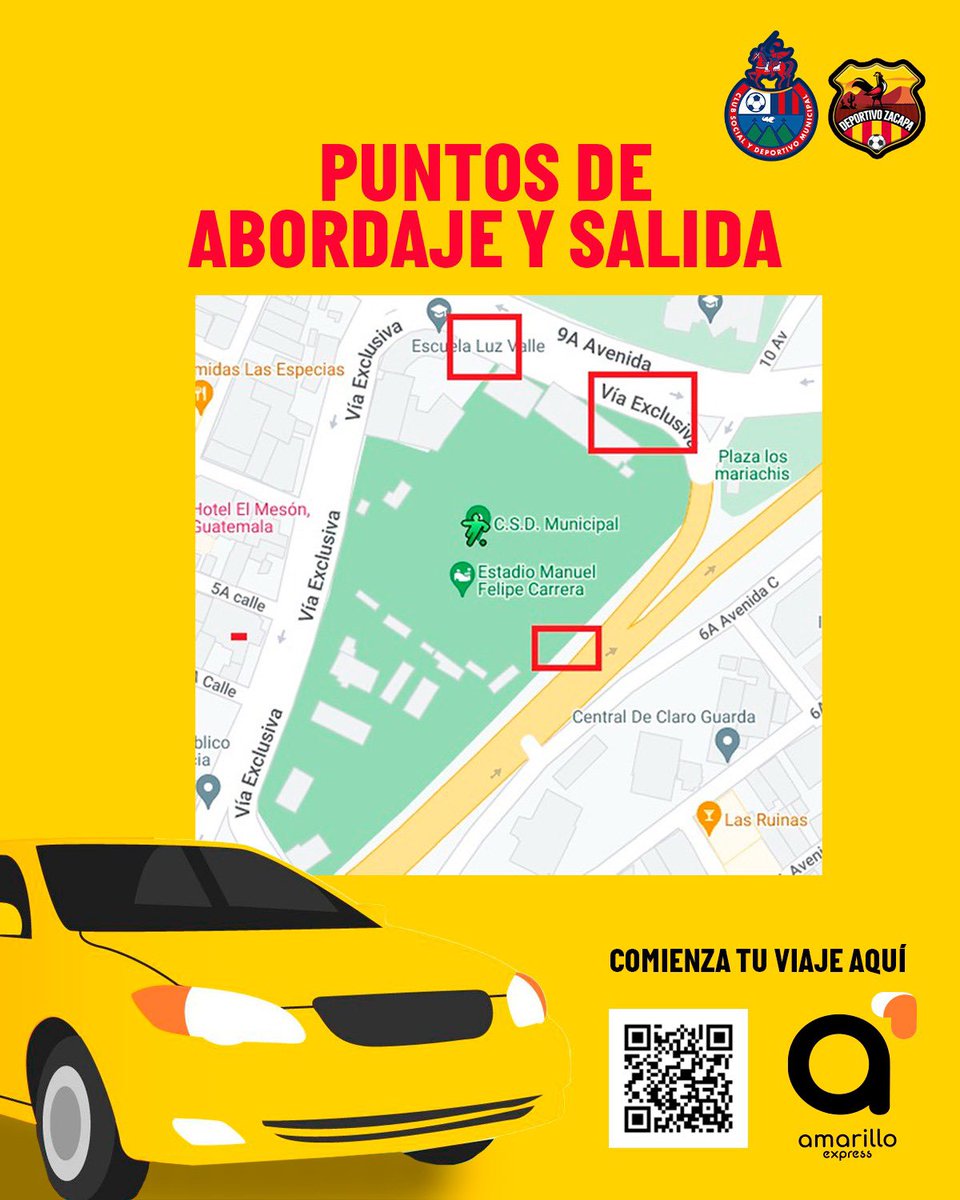 Rojos_Municipal's tweet photo. 🚕 | ¡RECUERDA! Programa tu ida y vuelta al partido de mañana con #AmarilloExpress llamando al 2470-1515 o vía WhatsApp haciendo clic al enlace: https://t.co/d9F5VF691L.

#VamosRojos ❤️💙 https://t.co/iduOkPkwcK