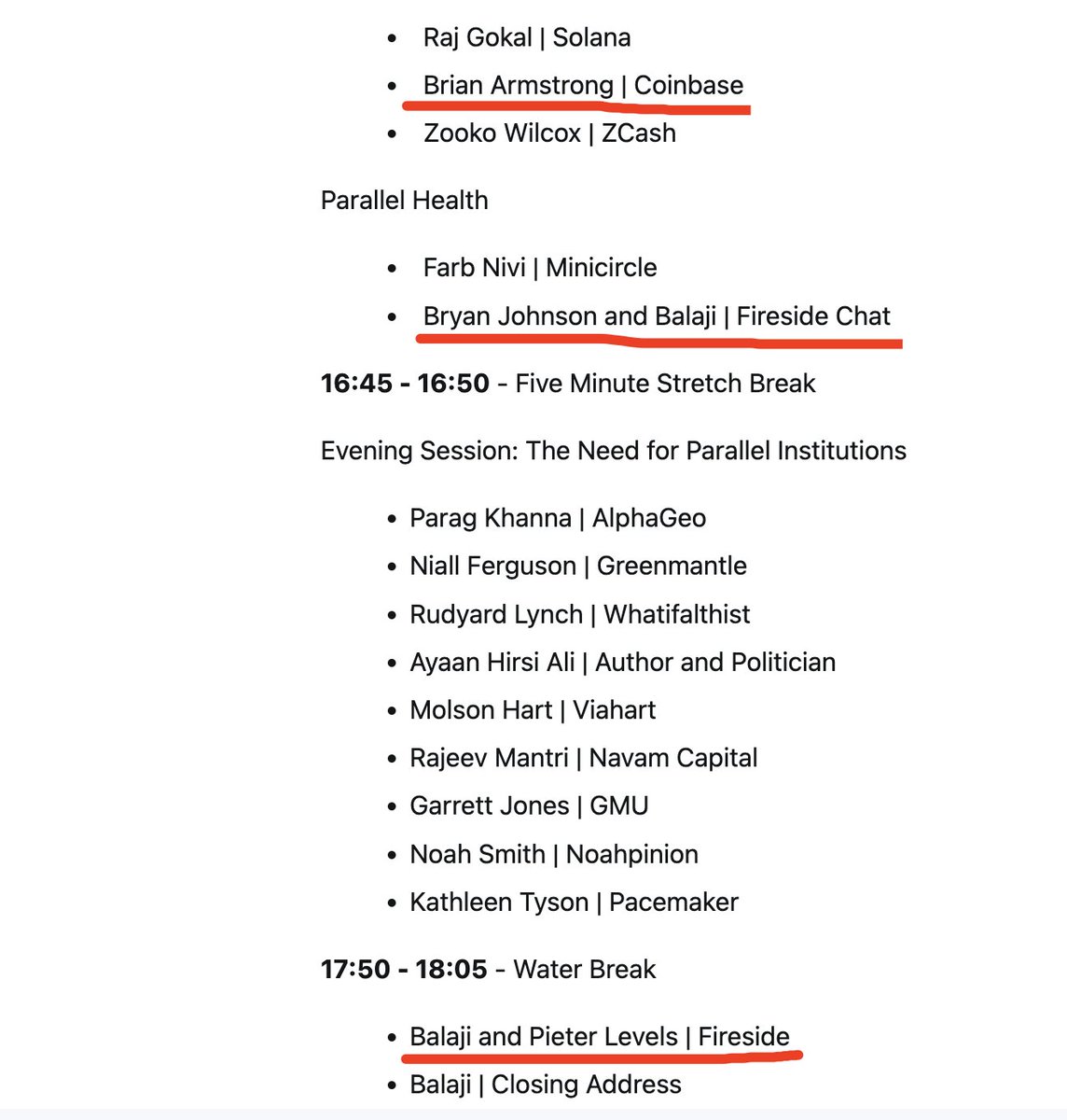 starzq's tweet image. 明天的 Network State Conference 的日程出来了，感觉是一个超级个体聚会

现场可以见到 @naval , @VitalikButerin ,  @brian_armstrong ,  @levelsio , @dwr 还有组织方 @balajis 和 @bryan_johnson …票价值回来了哈哈

推友们如果有感兴趣的问题也可以留在下面，看看有没有机会提问🫡