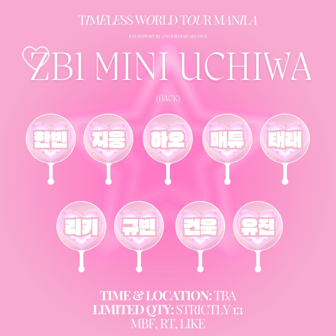 woowoozcart's tweet photo. zb1 mini uchiwa 
pt. 1 fan support by @woowoozcart ⋆౨ৎ˚⟡˖

♡ time &amp; loc: tba
♡ mbf, rt, like <3
♡ strictly 1:1 
♡ on the spot trading only !

#ForZEROSE #2024_ZEROBASEONE_THEFIRSTTOUR_TIMELESSWORLD_IN_MANILA #TIMELESSWORLDINMANILA #ZB1INMANILA #ZEROBASEONEINMANILA https://t.co/4RntRdidzy