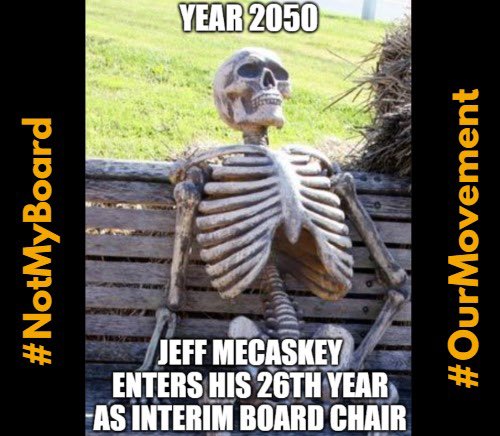 NotMyChairWGH's tweet photo. Women in 'womeninGH appalled 8 May when Jeff @mecaskey Global North Patriach anointed as WGH Board Chair. Board composition changed this week but Jeff stays as Chair. 😱 Women who built WGH say he is #NotMyChair We want him out of #OurMovement NOW so we can fix the damage. https://t.co/VE6JpIeU6Z