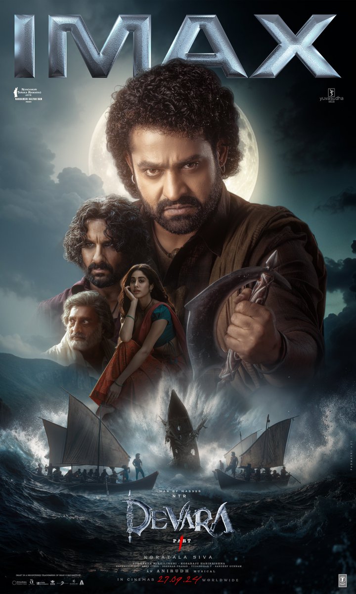 Witness India’s Biggest Mass Hysteria only at <a href="/IMAX/">IMAX</a> 🔥

This high octane spectacle will electrify theatres from September 27th.

#DevaraonSep27th 

Man of Masses <a href="/tarak9999/">Jr NTR</a> #KoratalaSiva #SaifAliKhan #JanhviKapoor <a href="/anirudhofficial/">Anirudh Ravichander</a>
<a href="/NANDAMURIKALYAN/">Kalyanram Nandamuri</a> 
<a href="/RathnaveluDop/">Rathnavelu ISC</a> <a href="/sabucyril/">sabu cyril</a>